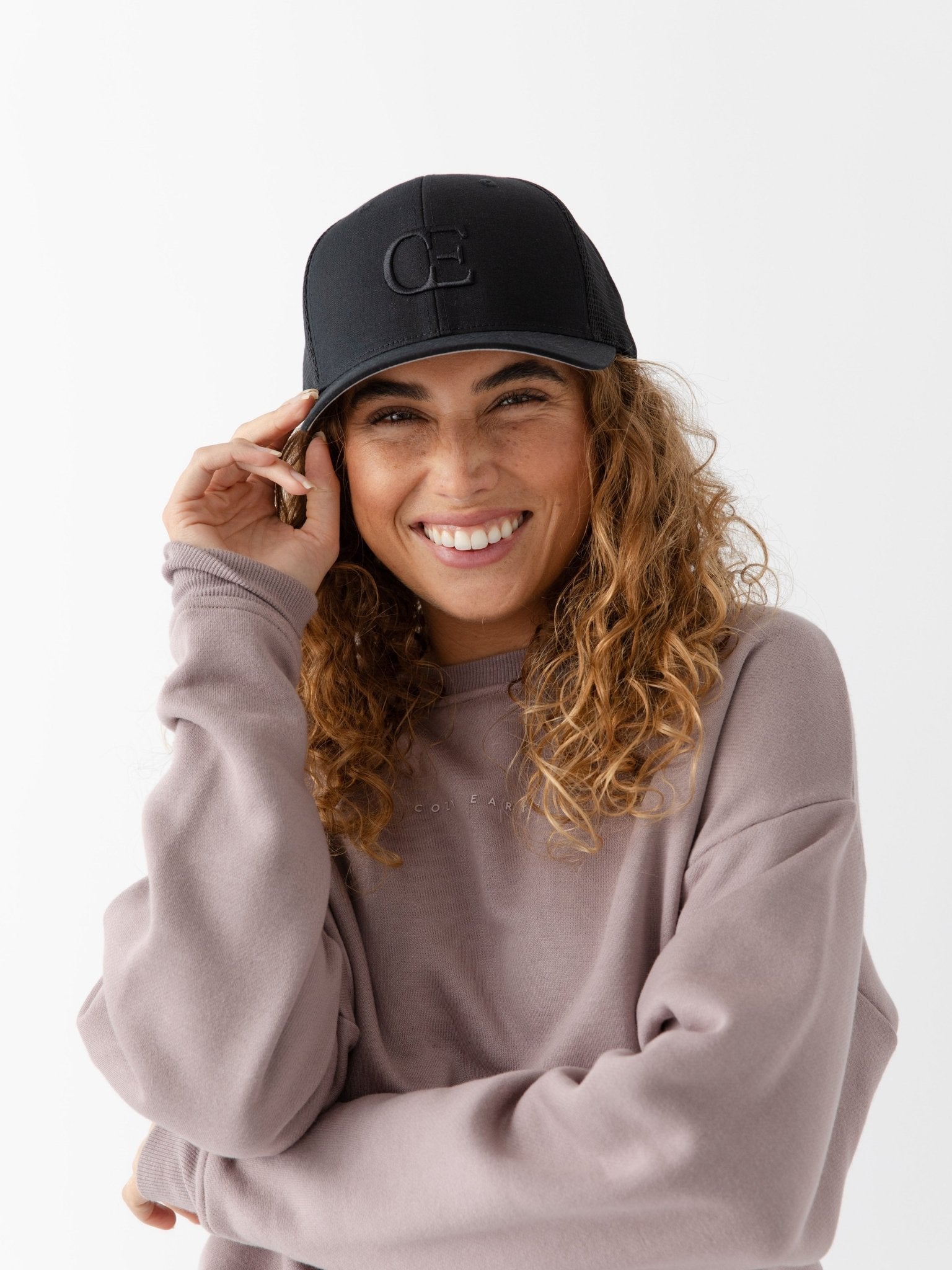 Mesh Trucker Hat by Cozy Earth at Shirley Shoppe