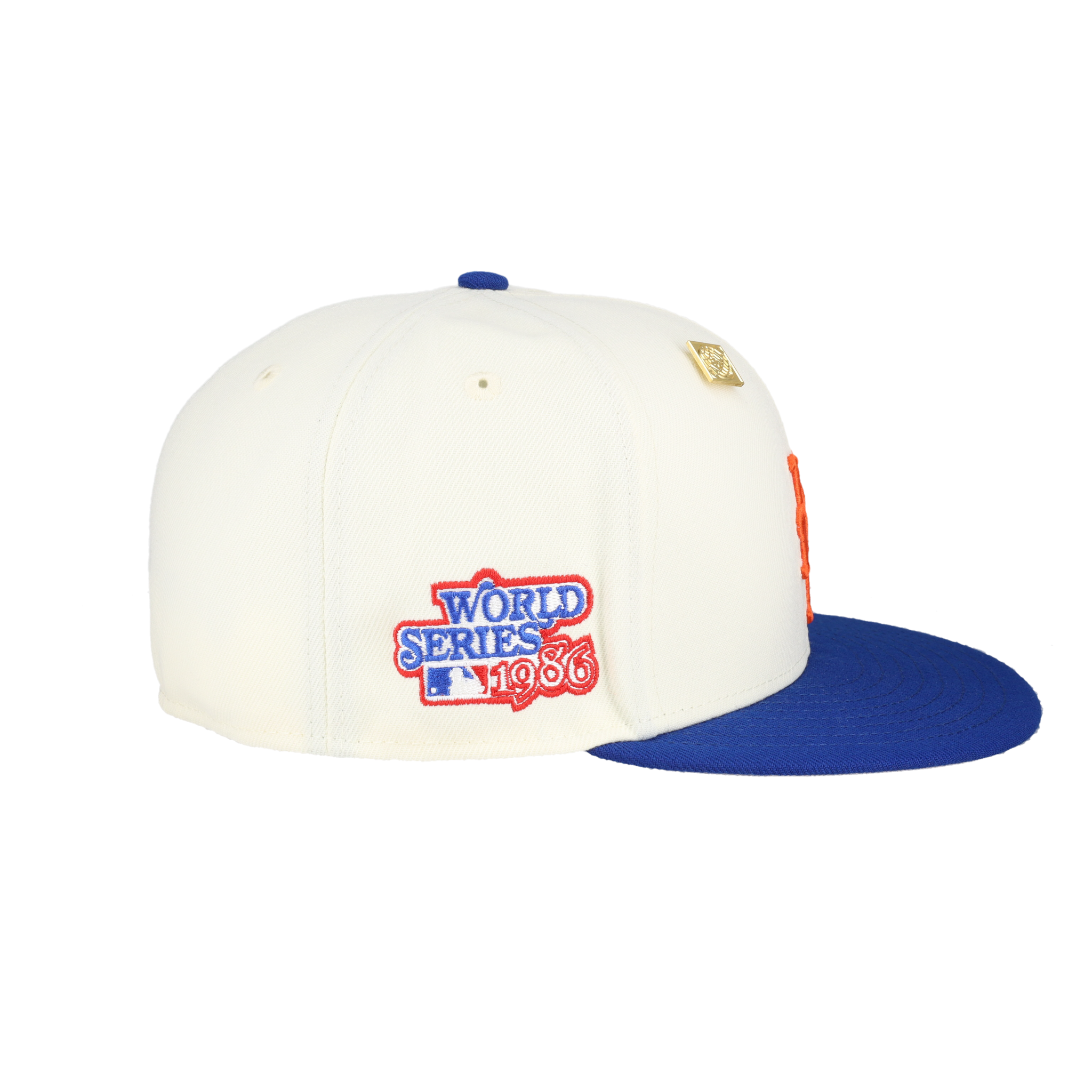 New York Mets Chrome Crown Collection 1986 World Series Fitted Hat