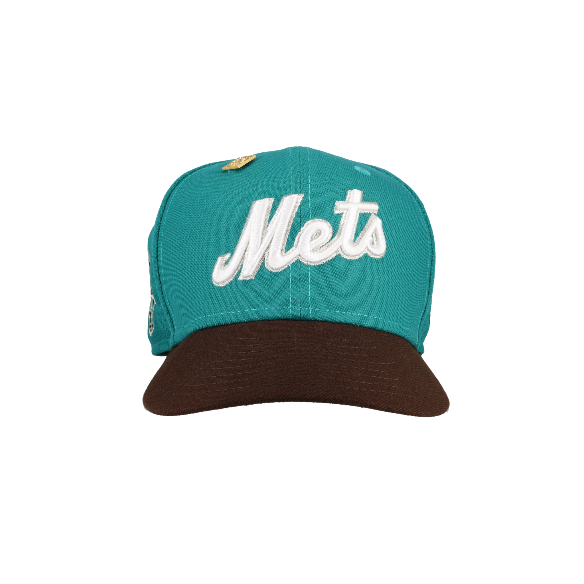 New York Mets Turquoise 50th Anniversary Side Patch 59Fifty Fitted Hat