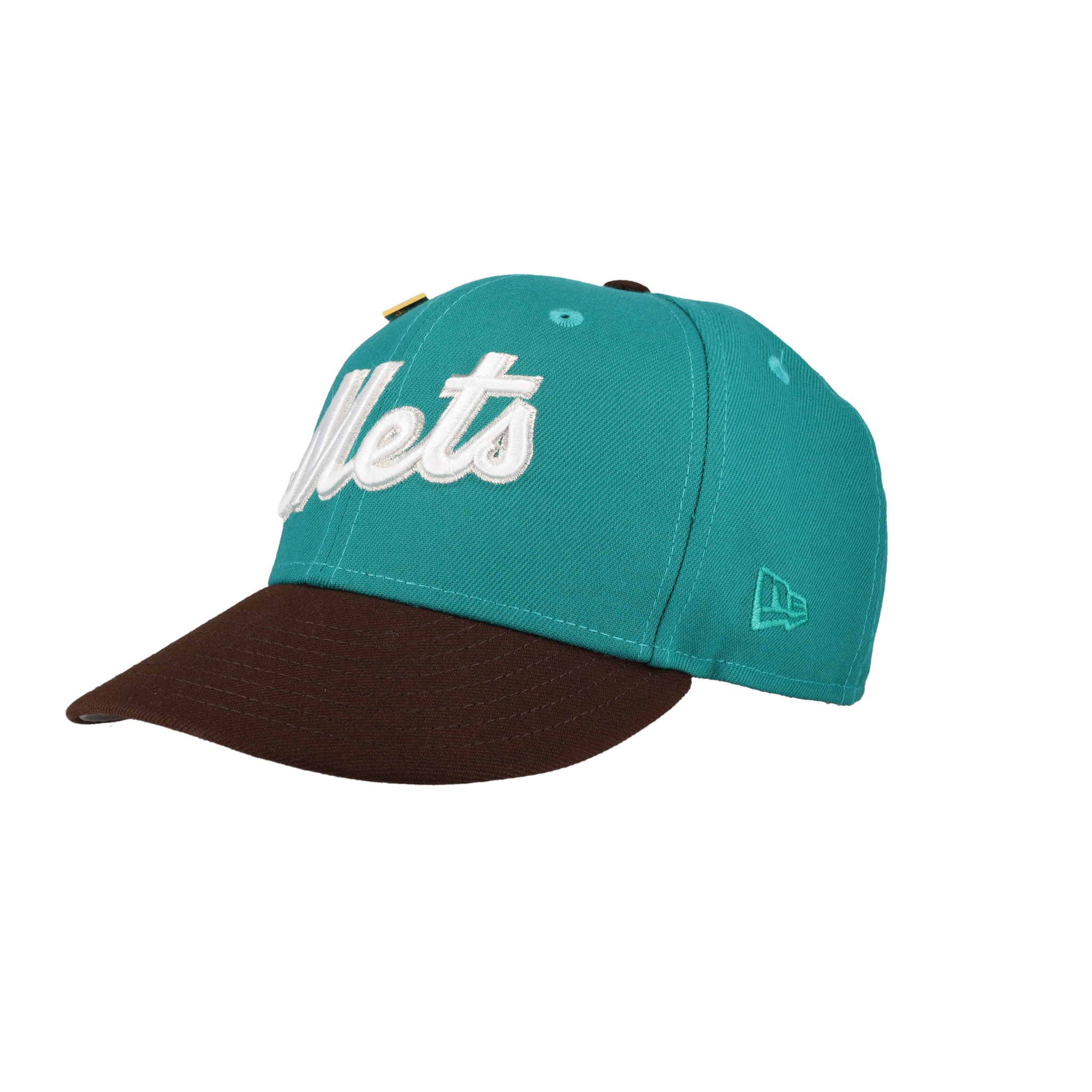 New York Mets Turquoise 50th Anniversary Side Patch 59Fifty Fitted Hat