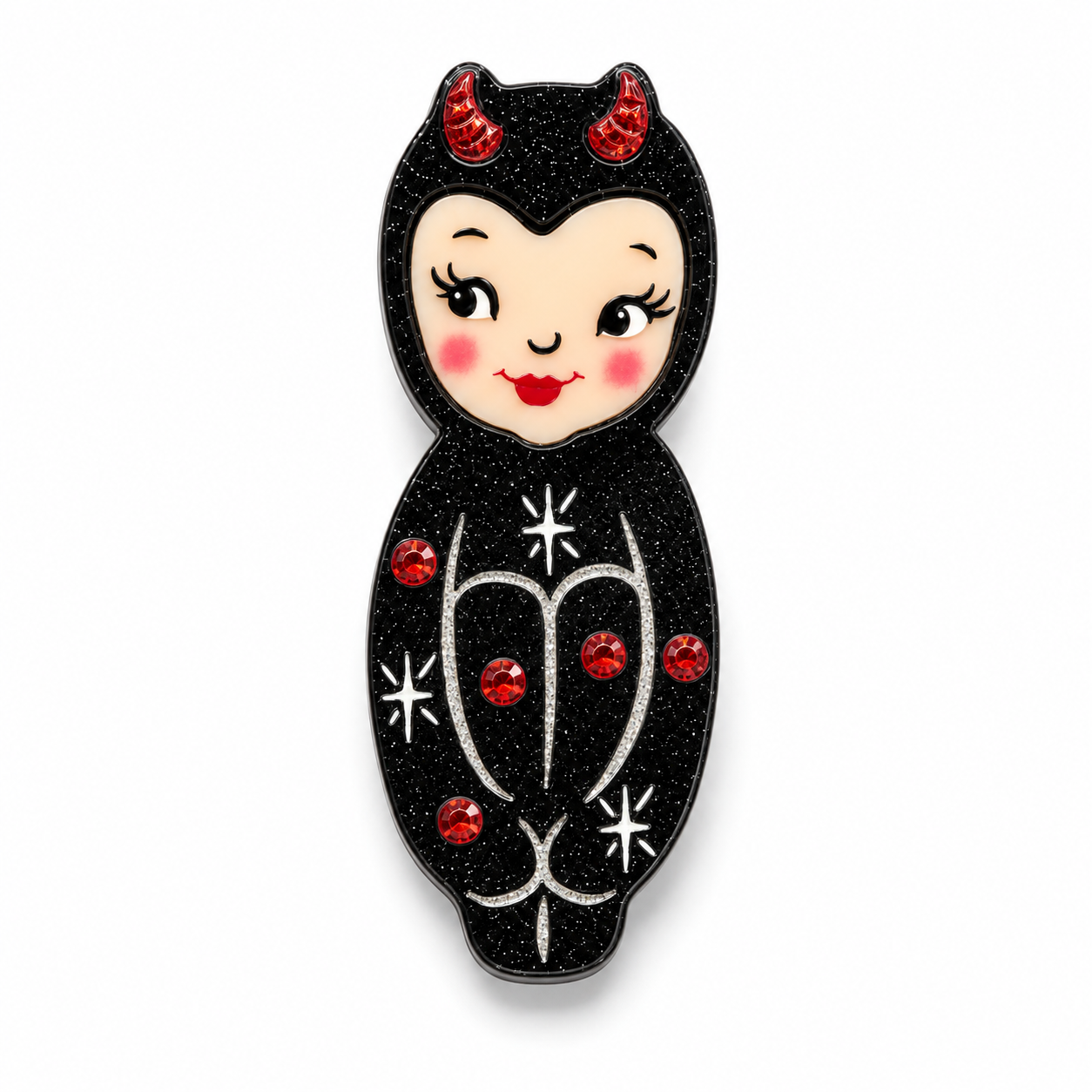Midnight Mischief Brooch by 50's Vintage Dame x Lipstick & Chrome