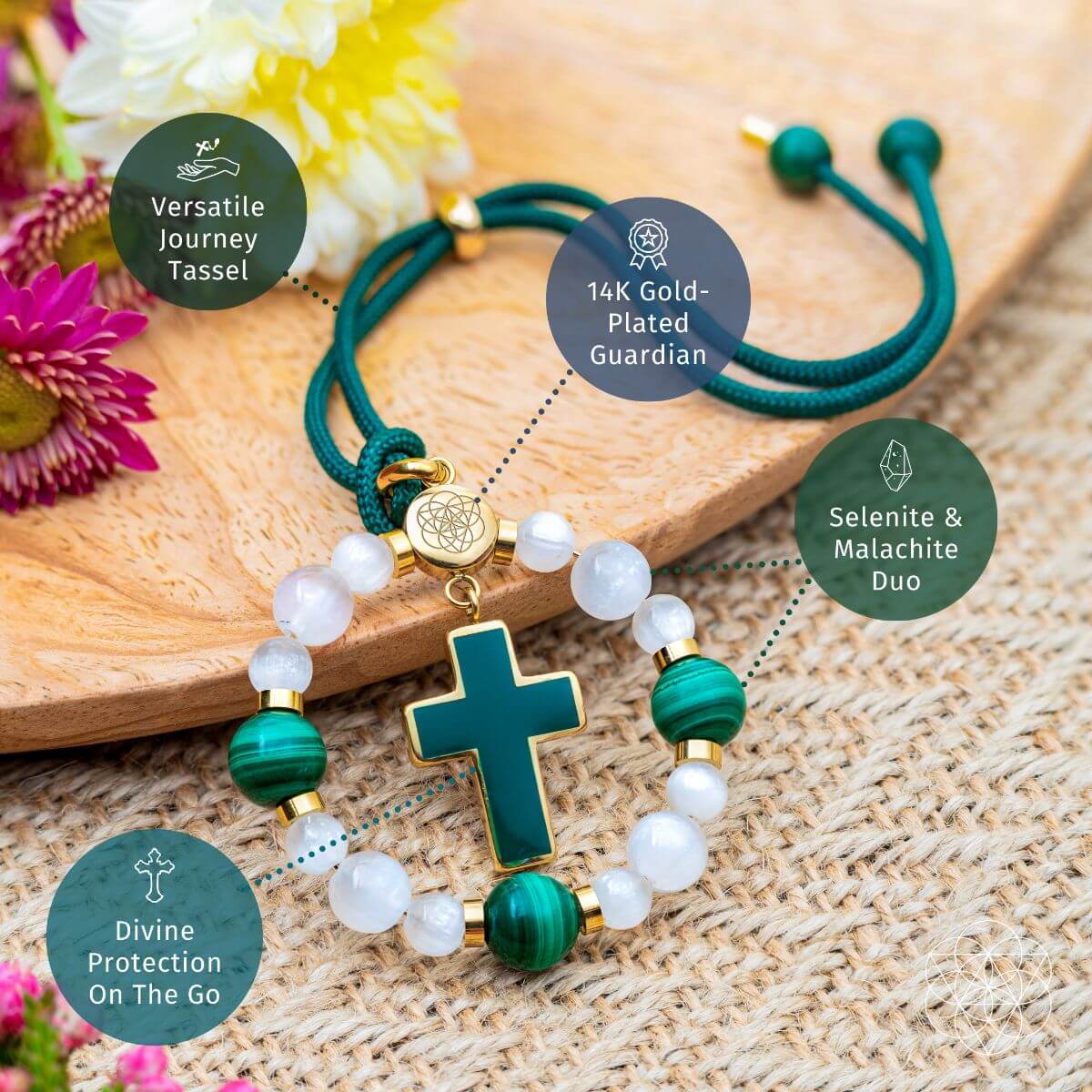 Mindful Journey - Cross Charm Tassel of Safe Travels by Conscious Items at Shirley Shoppe