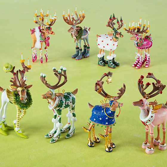 MINI Dash Away Reindeer Ornaments SOLD INDIVIDUALLY by Patience Brewster
