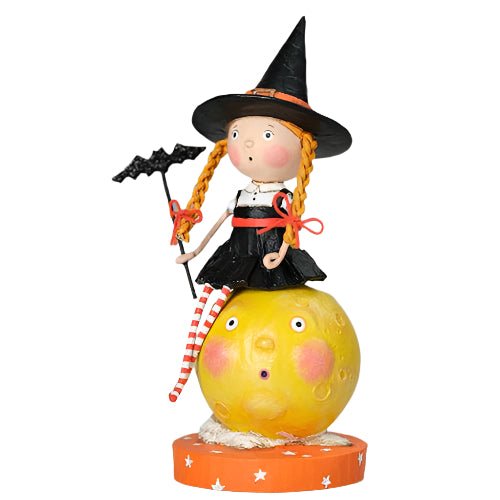Mischief on the Moon Halloween Figurine by Lori Mitchell by Quirks! at Shirley Shoppe