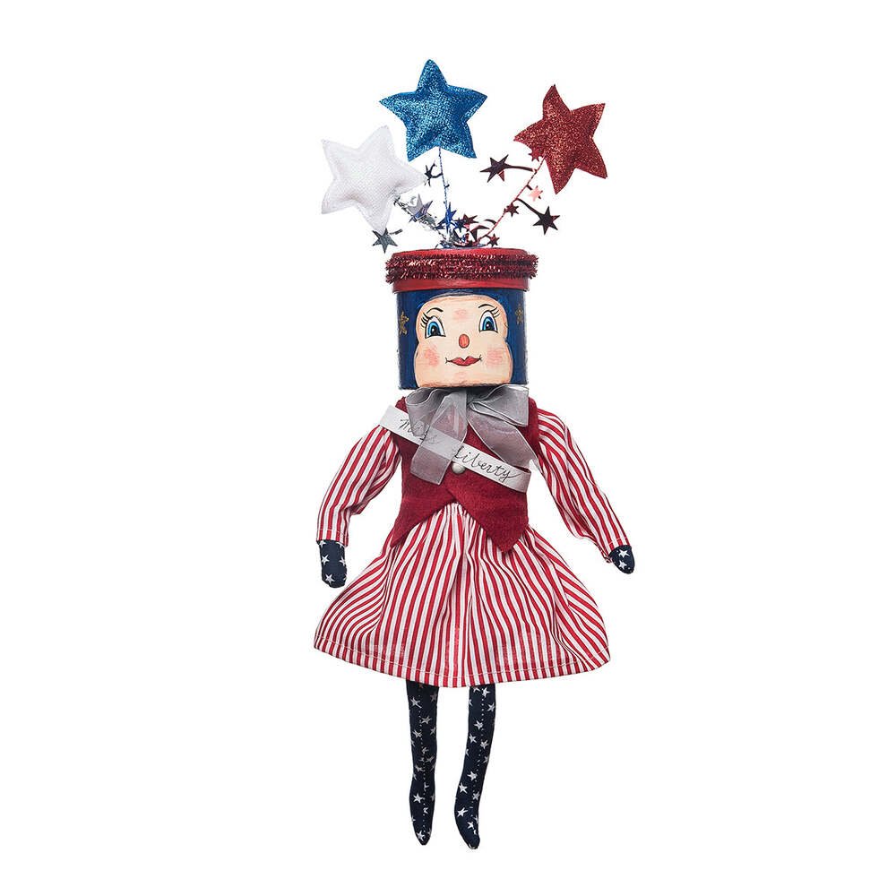 Miss Liberty Gathered Traditions Art Doll by Joe Spencer by Quirks! at Shirley Shoppe