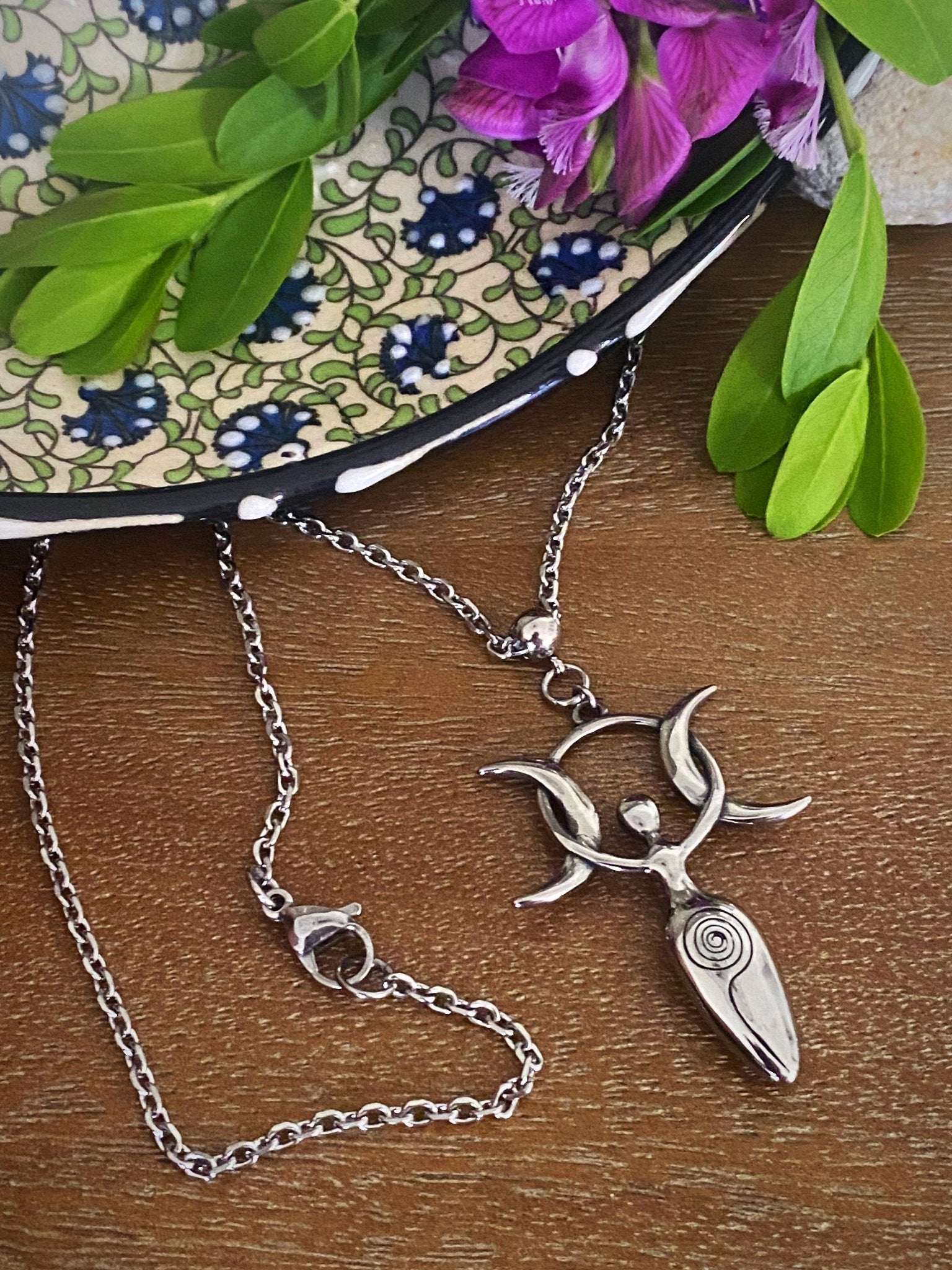 MOON GODDESS NECKLACE by Bellaforma Jewelry at Shirley Shoppe