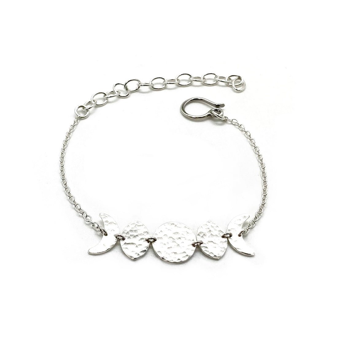 Moon Phase Bracelet in Sterling Silver by Alison Morse at Shirley Shoppe
