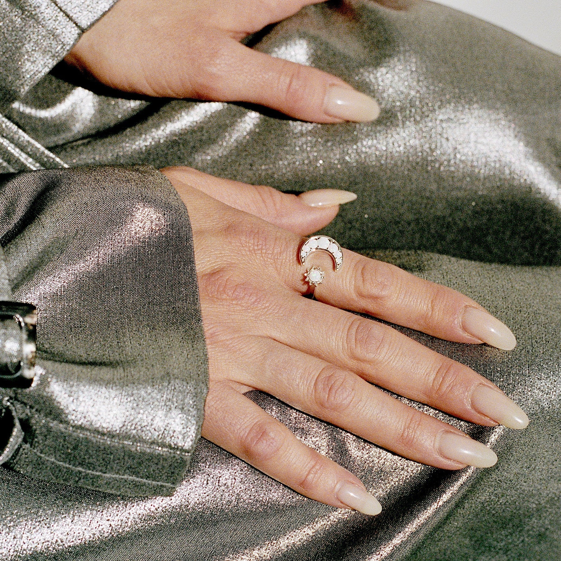 Moon + Sun Opal Ring by ALEX AND ANI at Shirley Shoppe