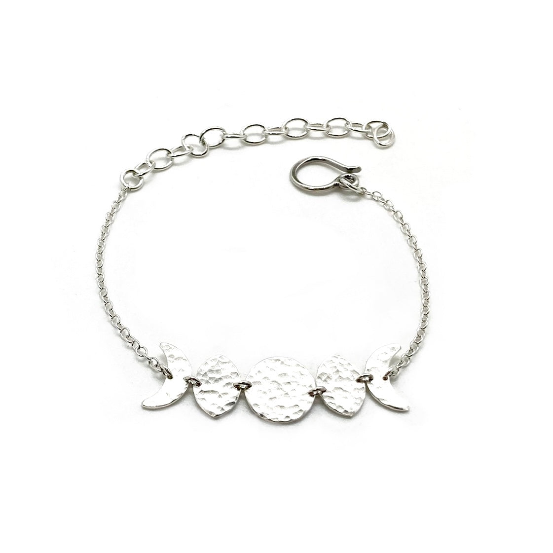 Moon Phase Bracelet in Sterling Silver