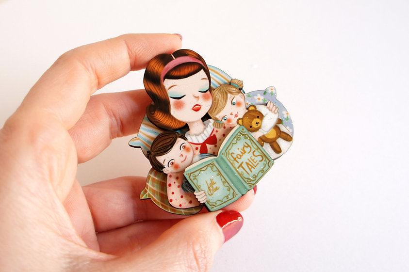 Mother's Day brooch by Laliblue by Quirks! at Shirley Shoppe
