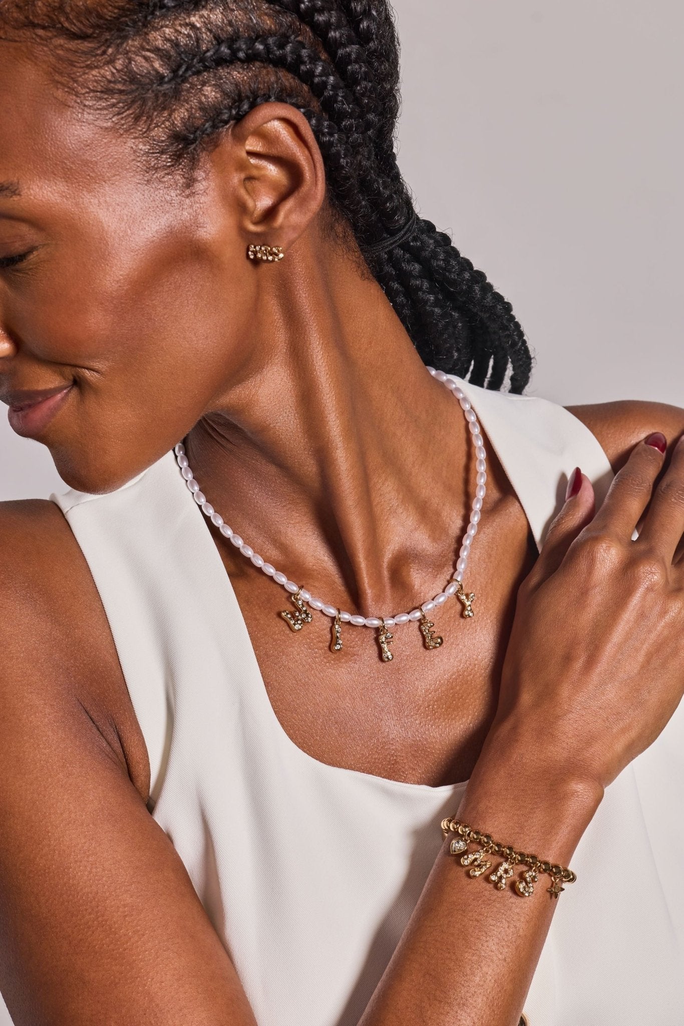 'Mrs" Beaded Bubble Bolo Bracelet by ALEX AND ANI at Shirley Shoppe