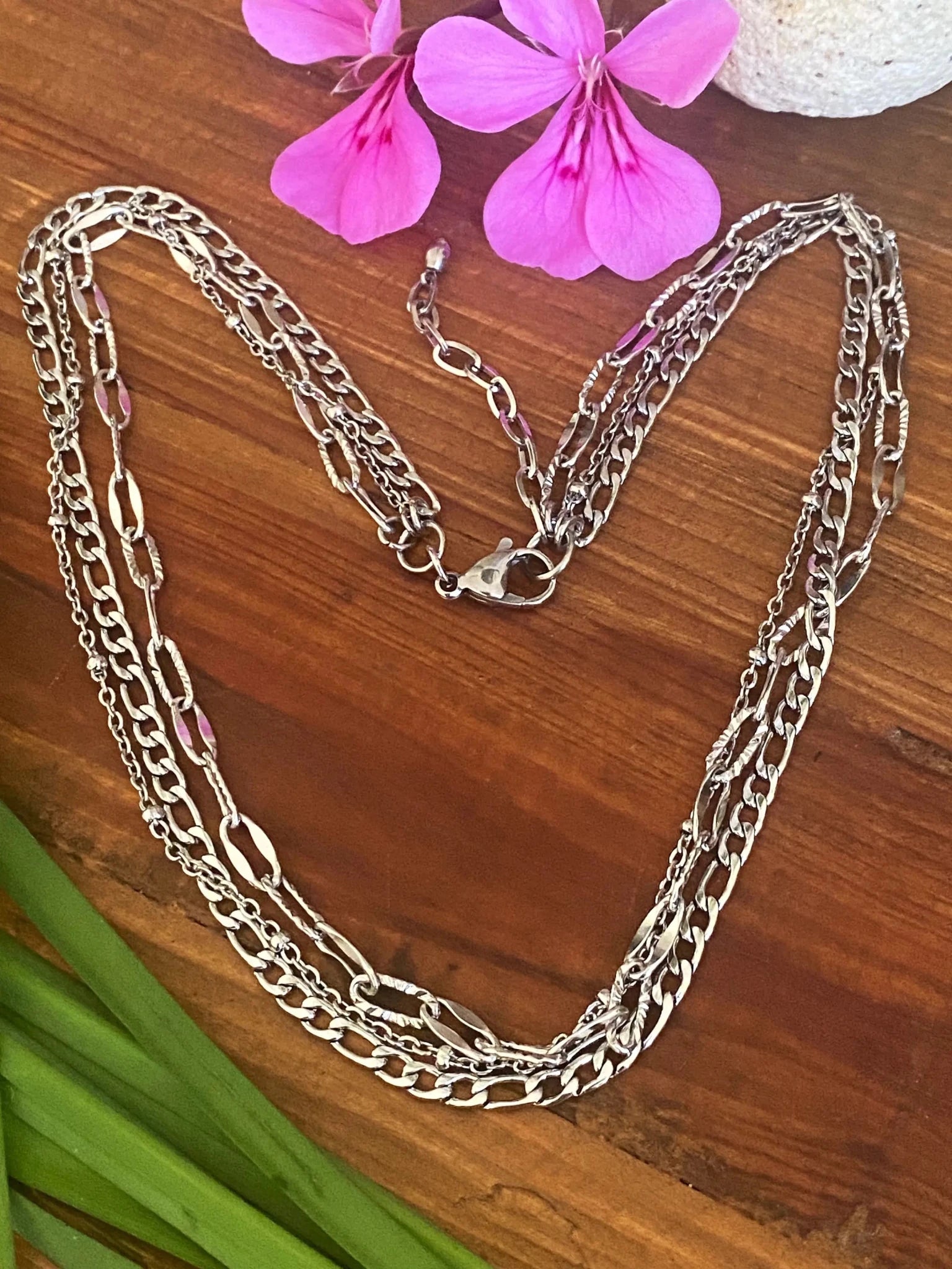 MULTI CHAIN NECKLACE by Bellaforma Jewelry at Shirley Shoppe