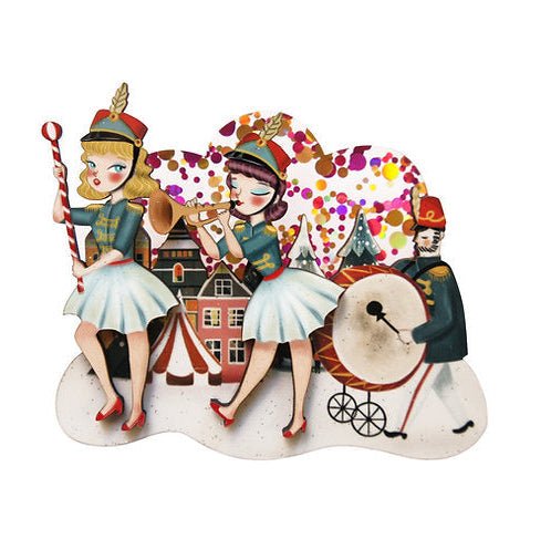 Musical Parade Brooch by Laliblue by Quirks! at Shirley Shoppe
