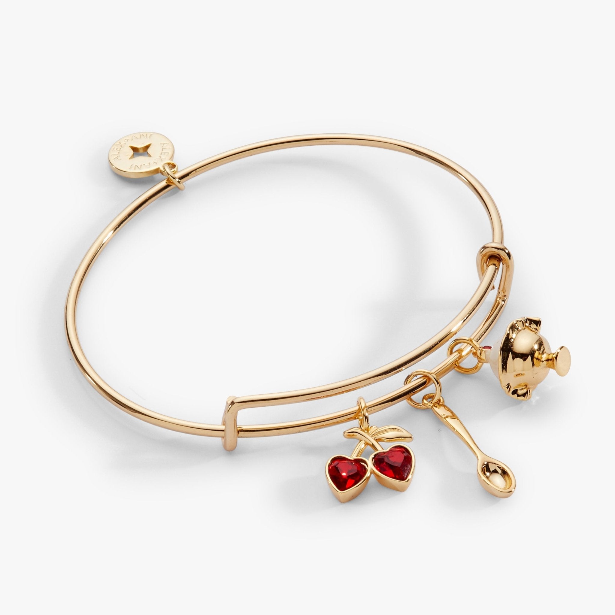 'My Cherry Amour' Ice - Cream Sundae Multi Charm Bangle by ALEX AND ANI at Shirley Shoppe