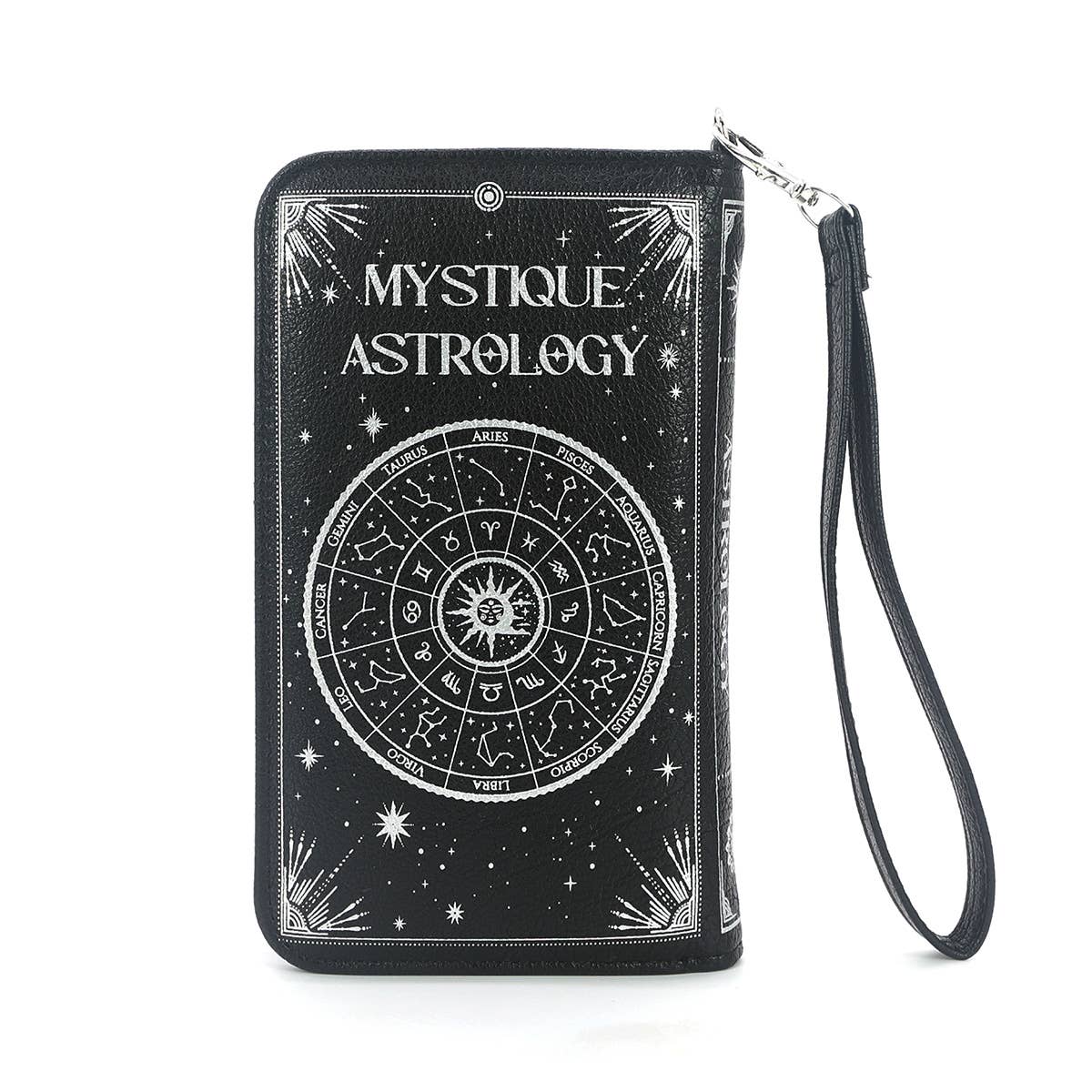 Mystique Astrology Wristlet Wallet in Vinyl by Quirks! at Shirley Shoppe