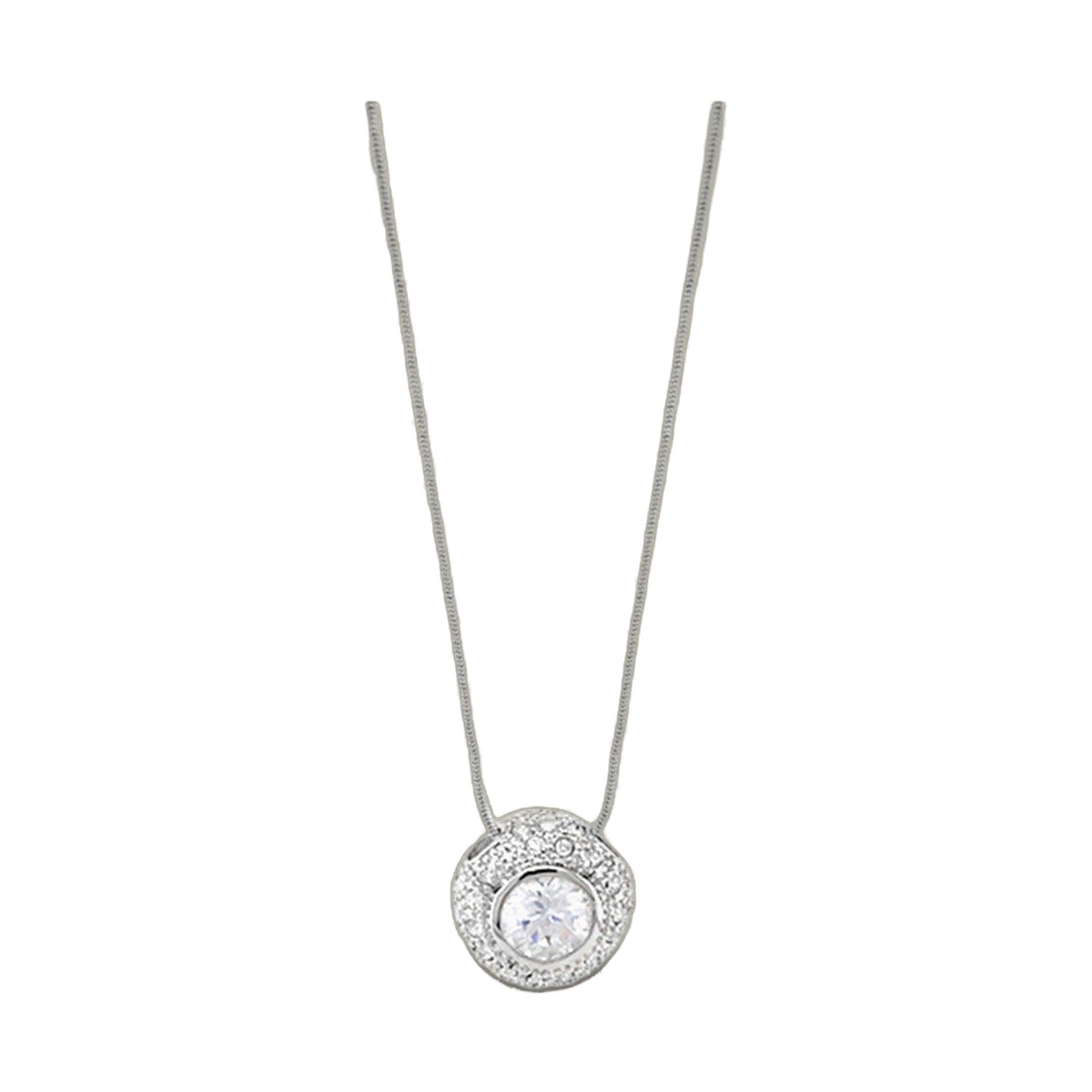 Pave Donut Necklace