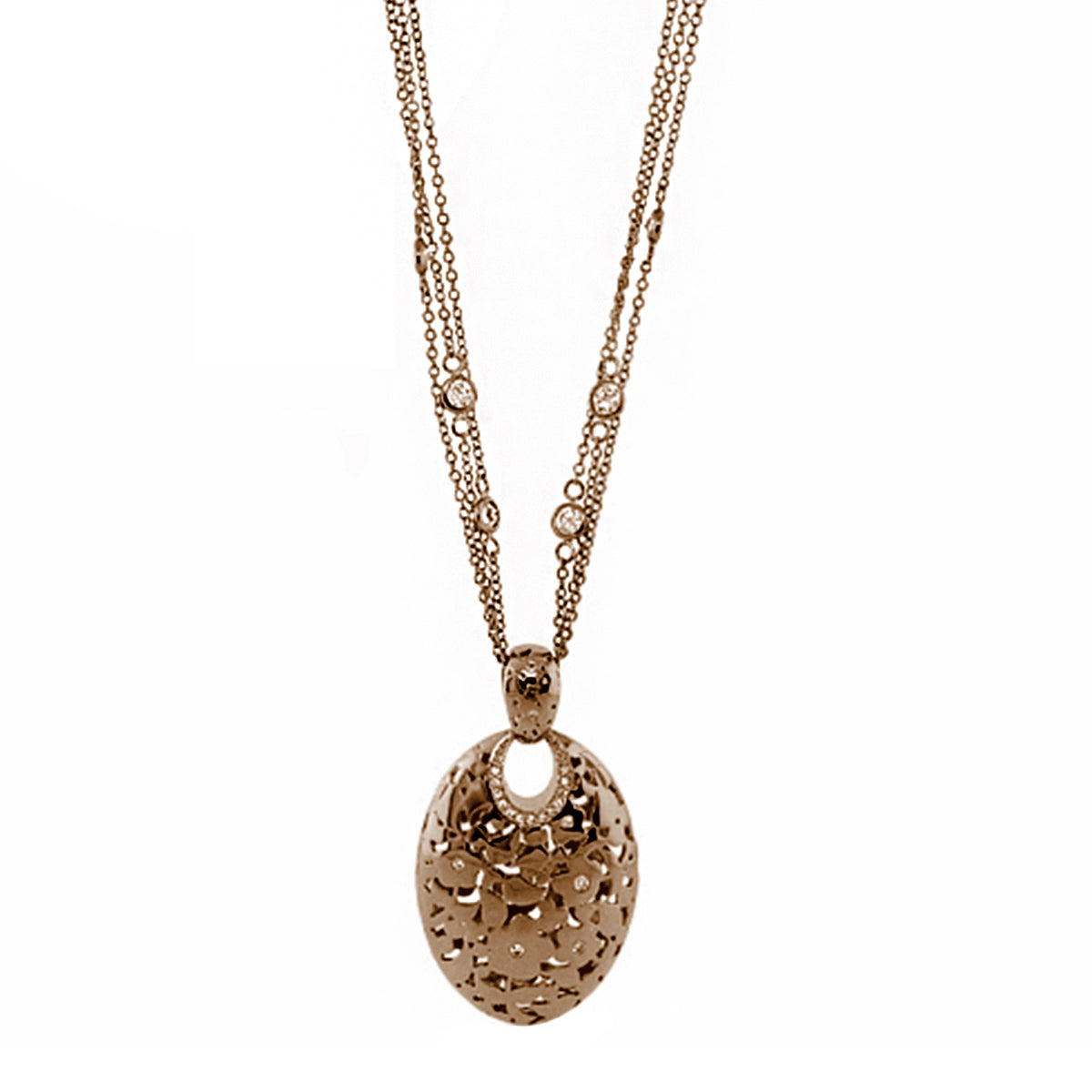 Flowers by Orly Pendant — Openwork Oval