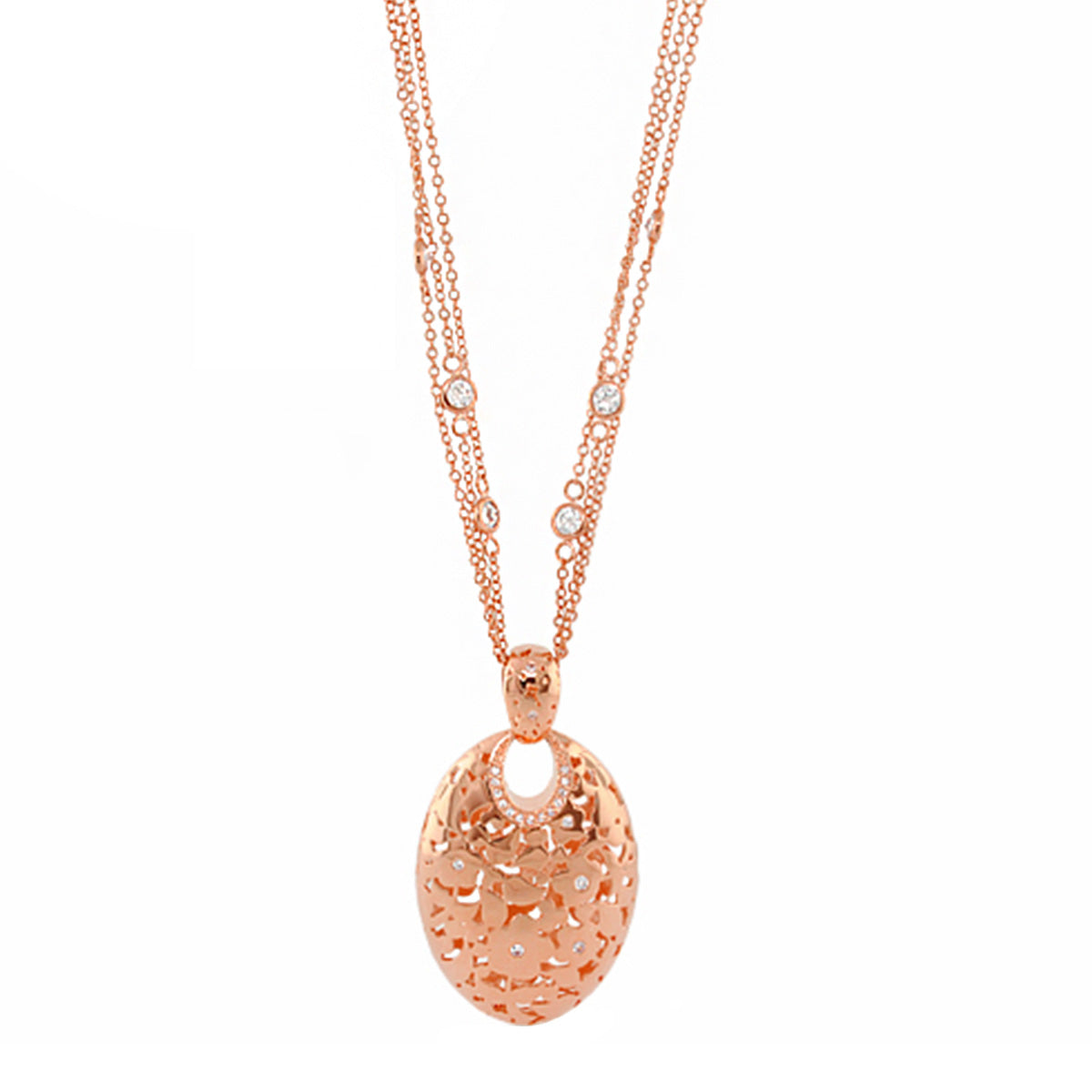 Flowers by Orly Pendant — Openwork Oval