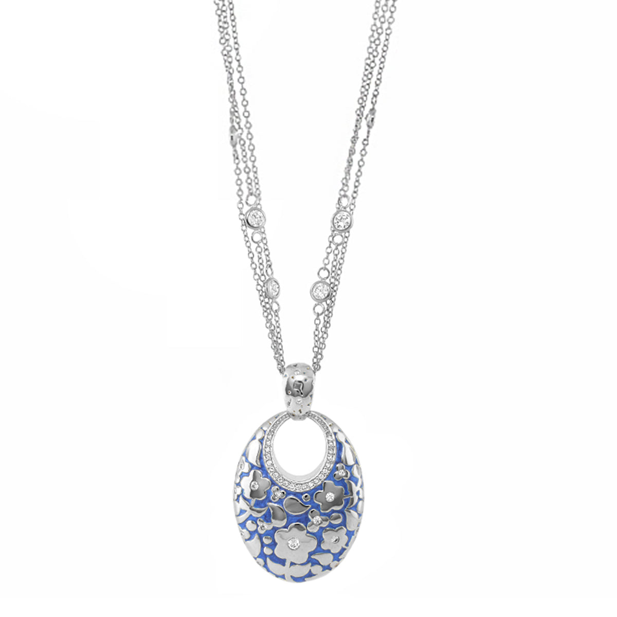 Flowers by Orly Pendant — Hand-Poured Oval