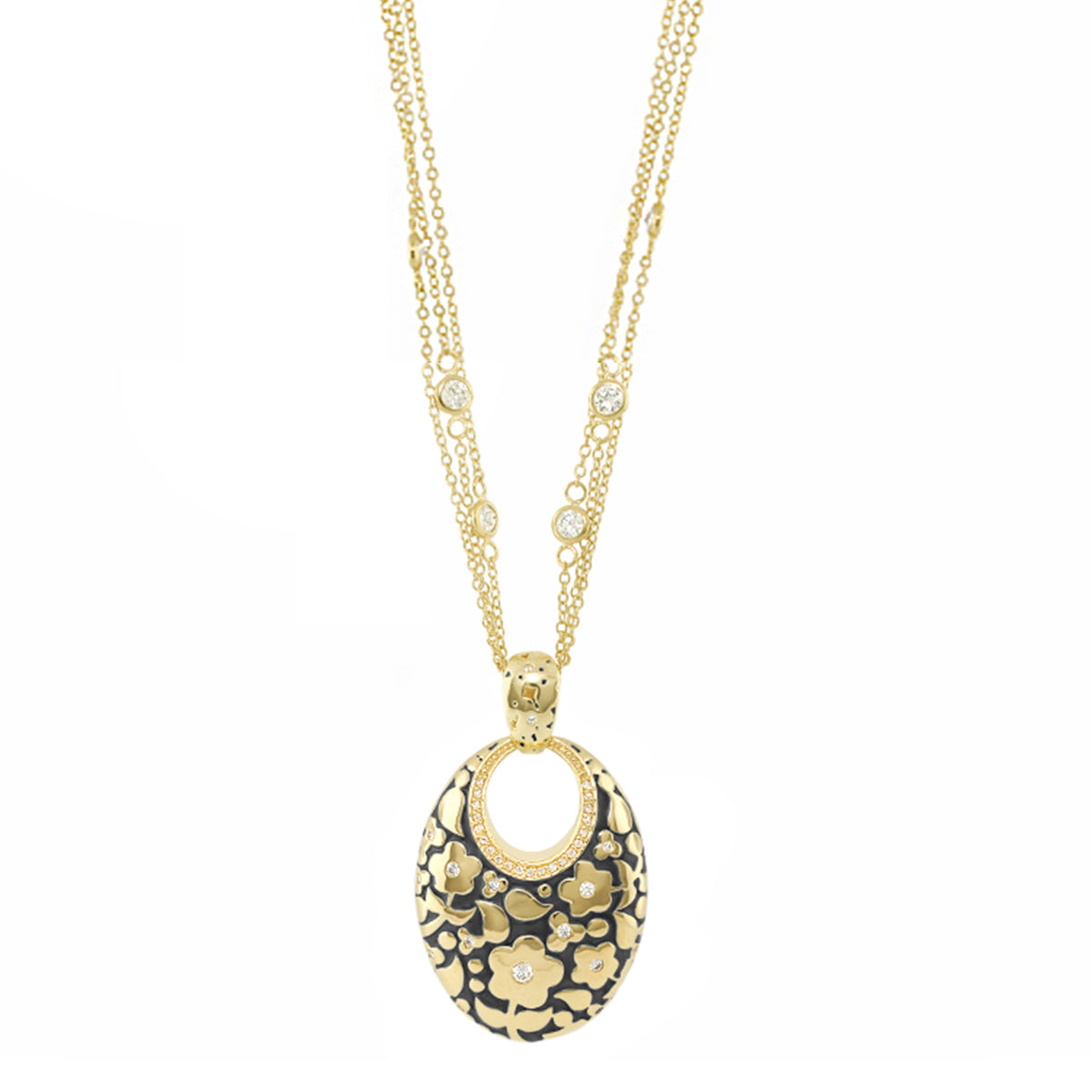 Flowers by Orly Pendant — Hand-Poured Oval