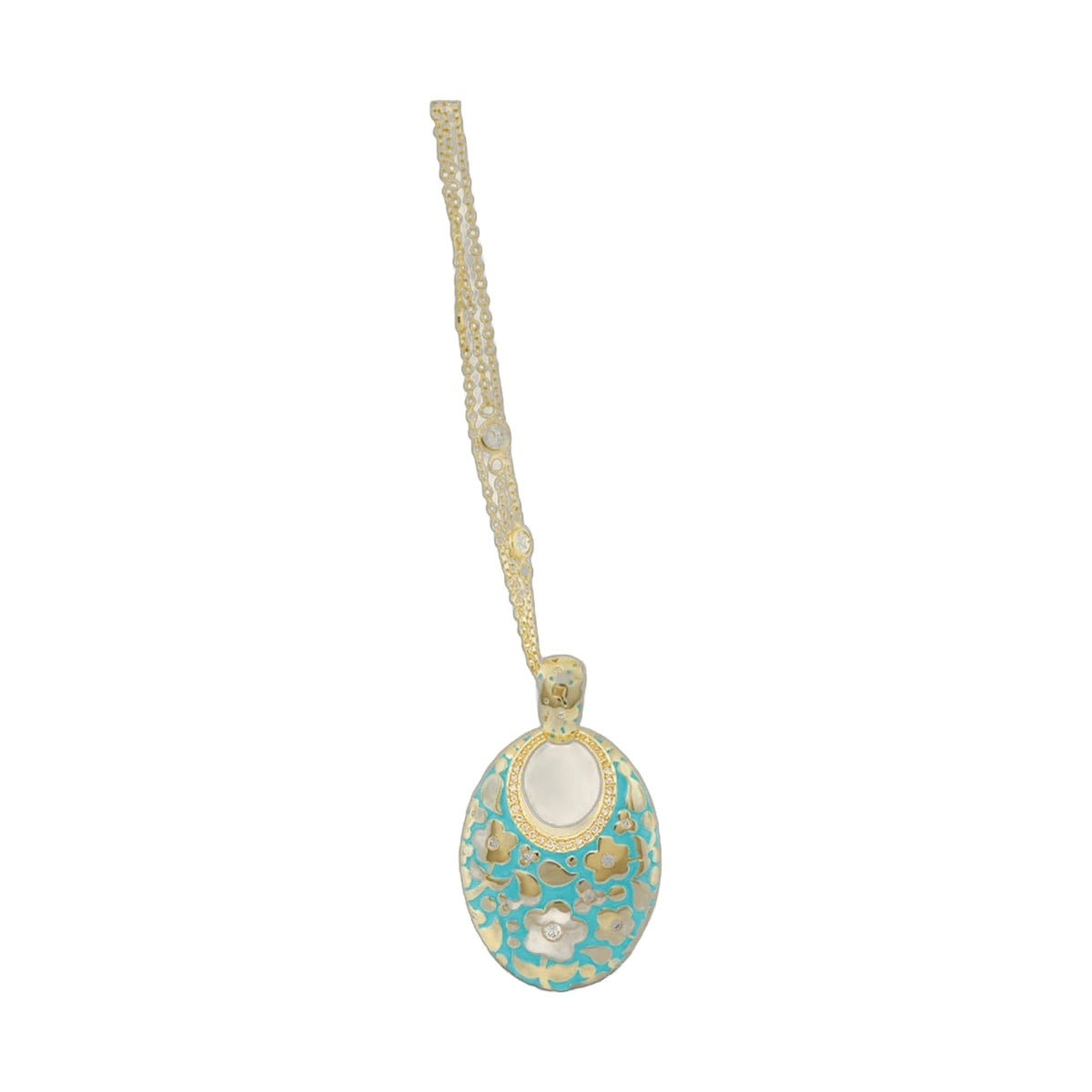 Flowers by Orly Pendant — Hand-Poured Oval
