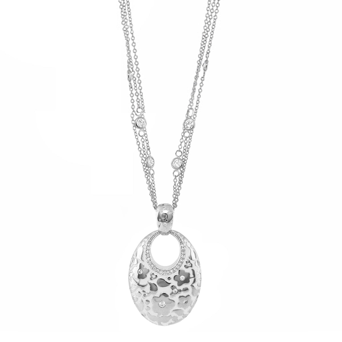 Flowers by Orly Pendant — Hand-Poured Oval