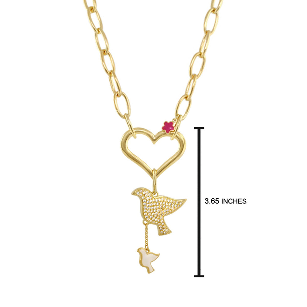 Peace and Dove Necklace