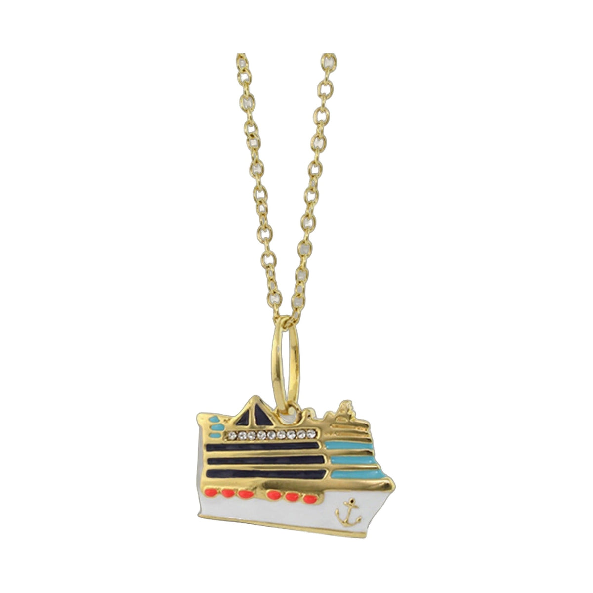 Cruise Ship Pendant Necklace