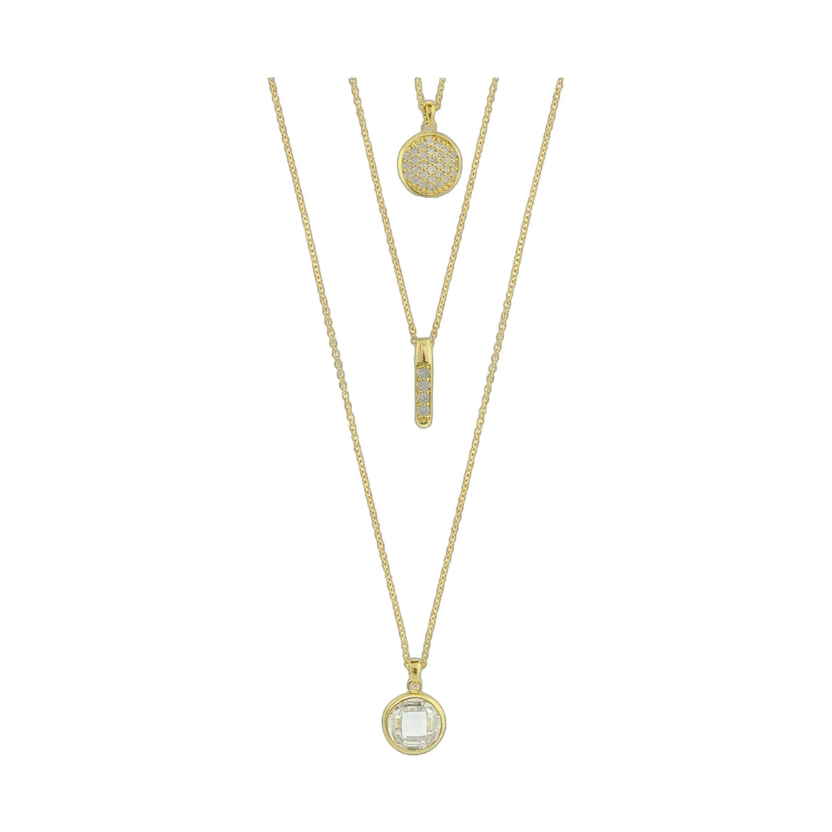 Delicato Triple Chain Necklace