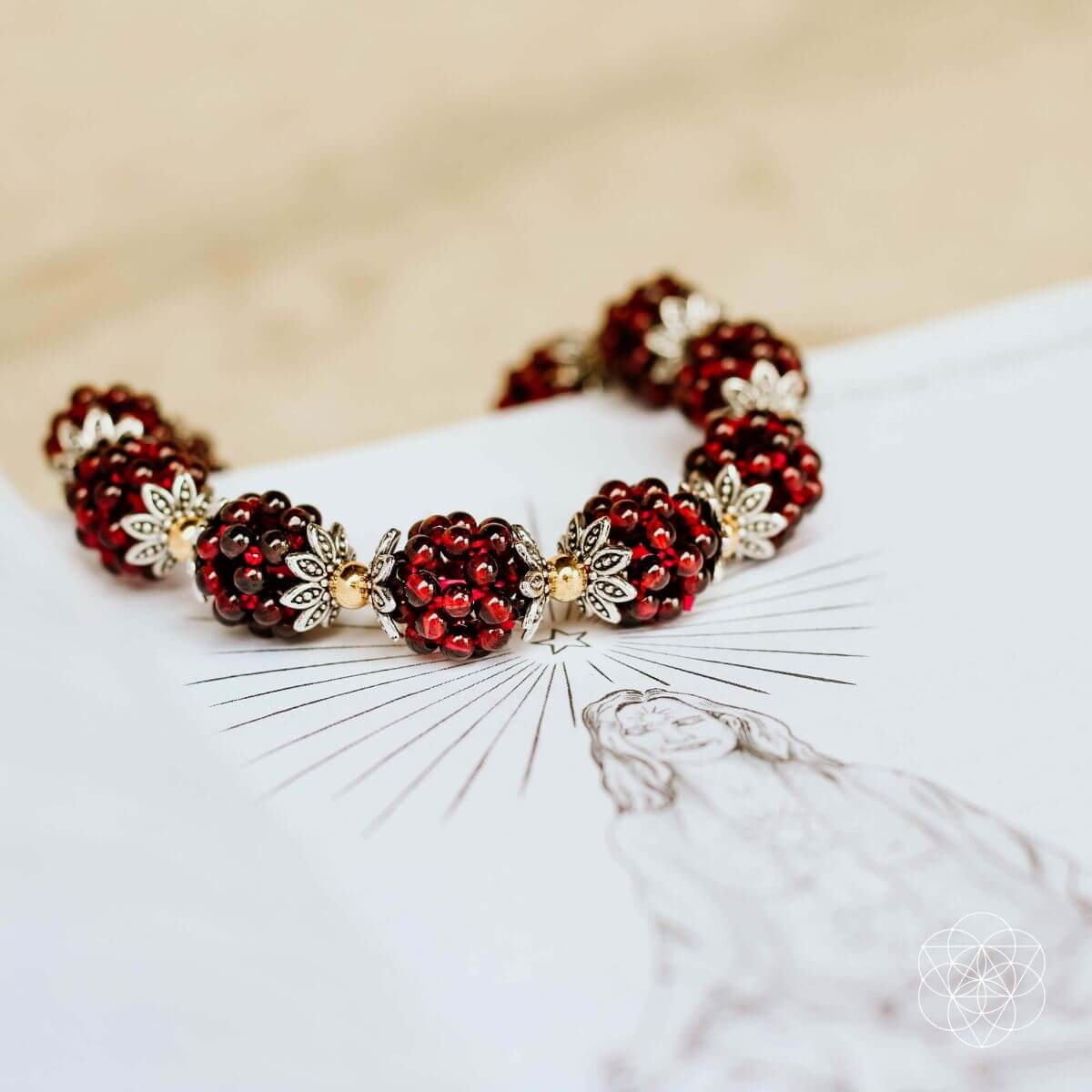 Natural Garnet Healing Bracelet by Conscious Items at Shirley Shoppe