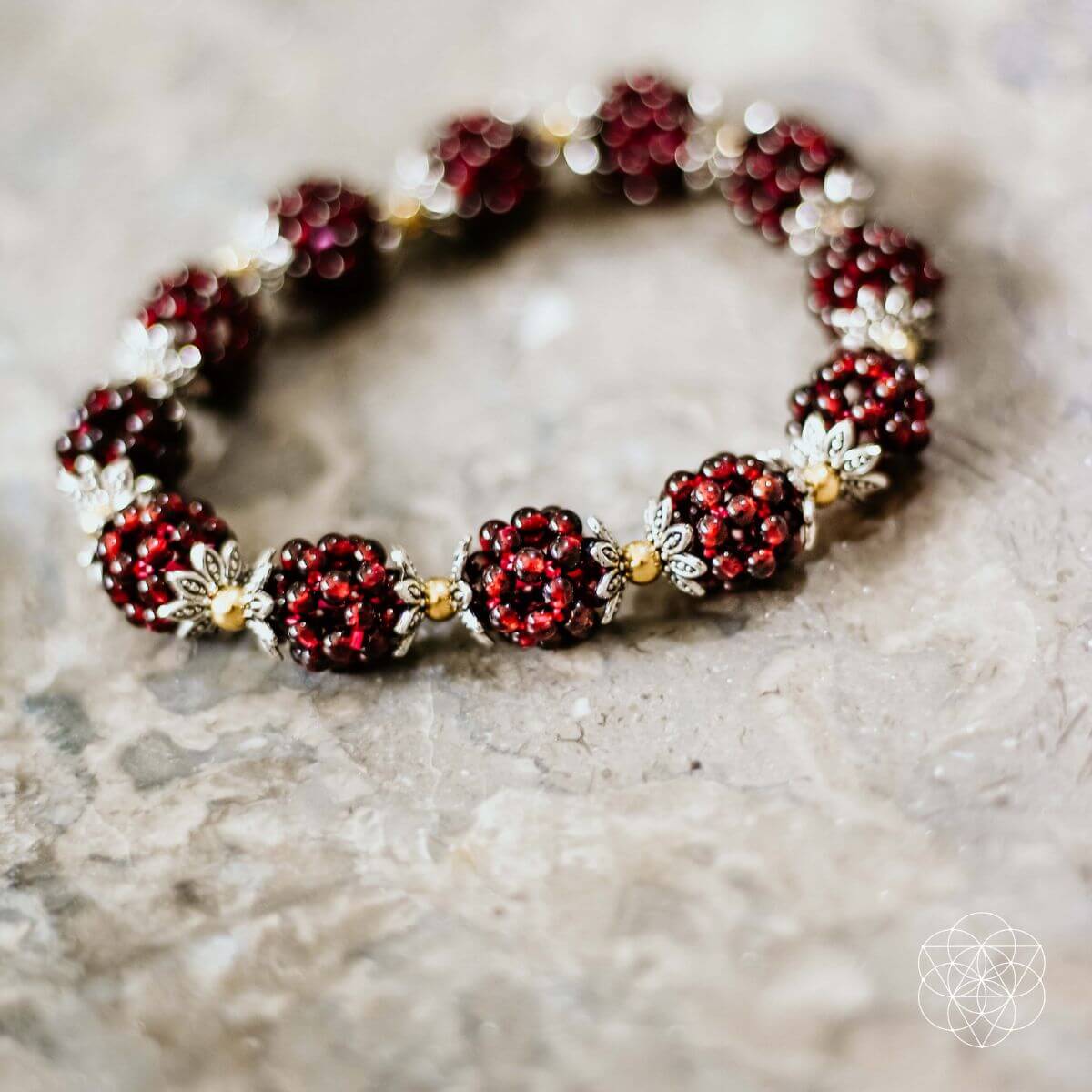 Natural Garnet Healing Bracelet by Conscious Items at Shirley Shoppe