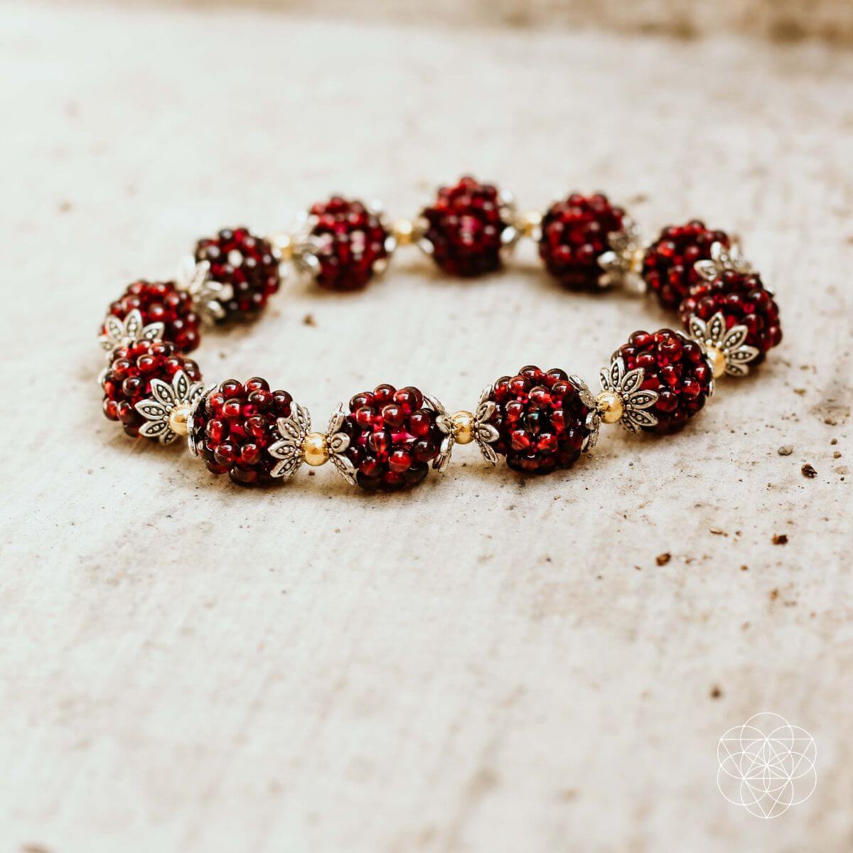 Natural Garnet Healing Bracelet by Conscious Items at Shirley Shoppe