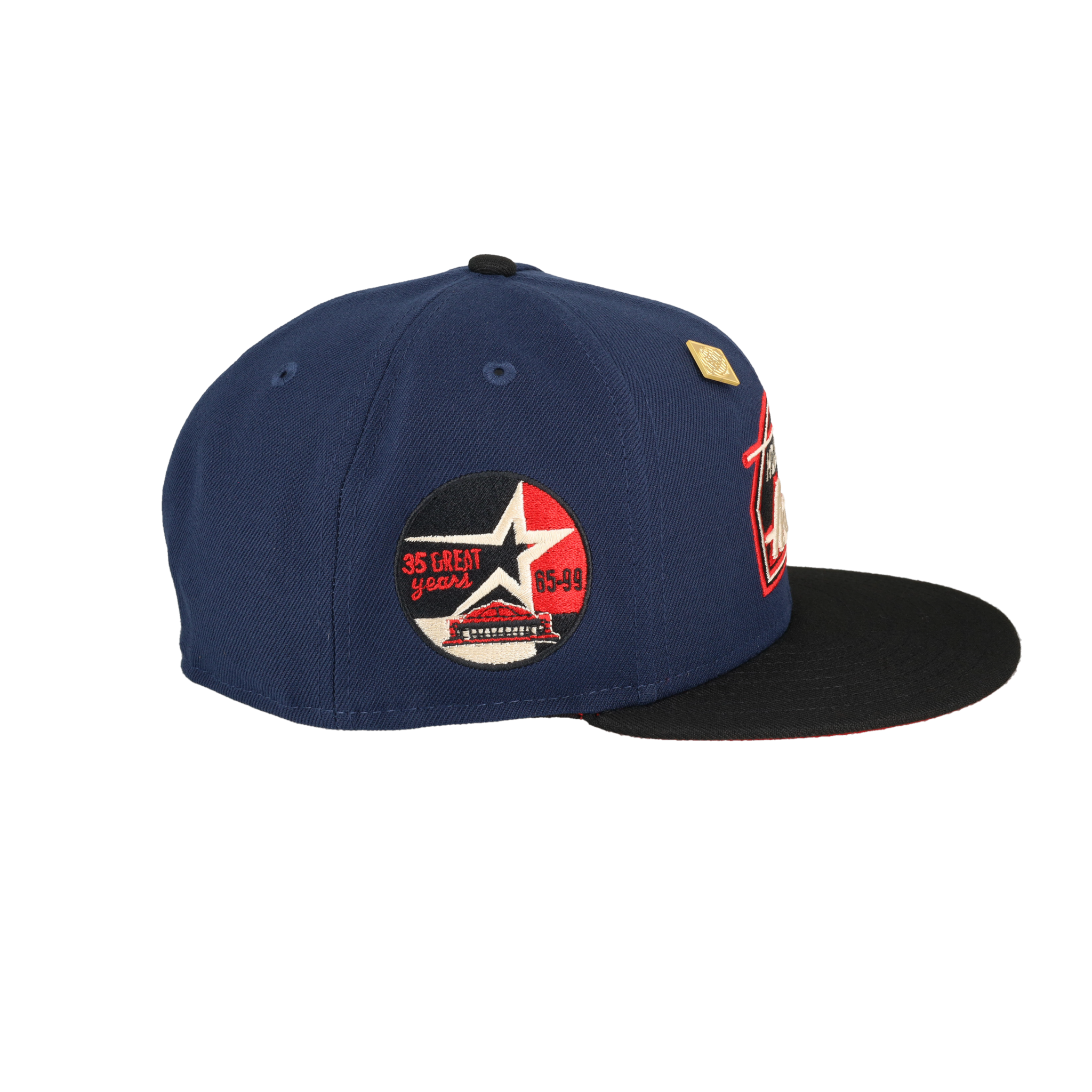 Houston Astros Midnight Crimson Collection 35 Great Years Fitted Hat