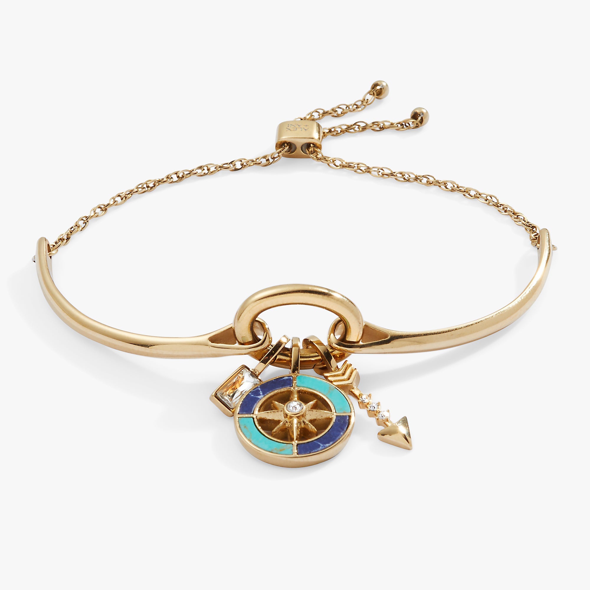 New Beginnings Trio Interchangeable Charm Bracelet by ALEX AND ANI at Shirley Shoppe