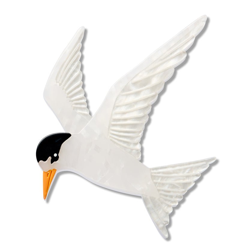 New Zealand Fairy Tern Brooch by Erstwilder by Quirks! at Shirley Shoppe
