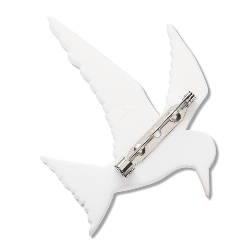 New Zealand Fairy Tern Brooch by Erstwilder by Quirks! at Shirley Shoppe