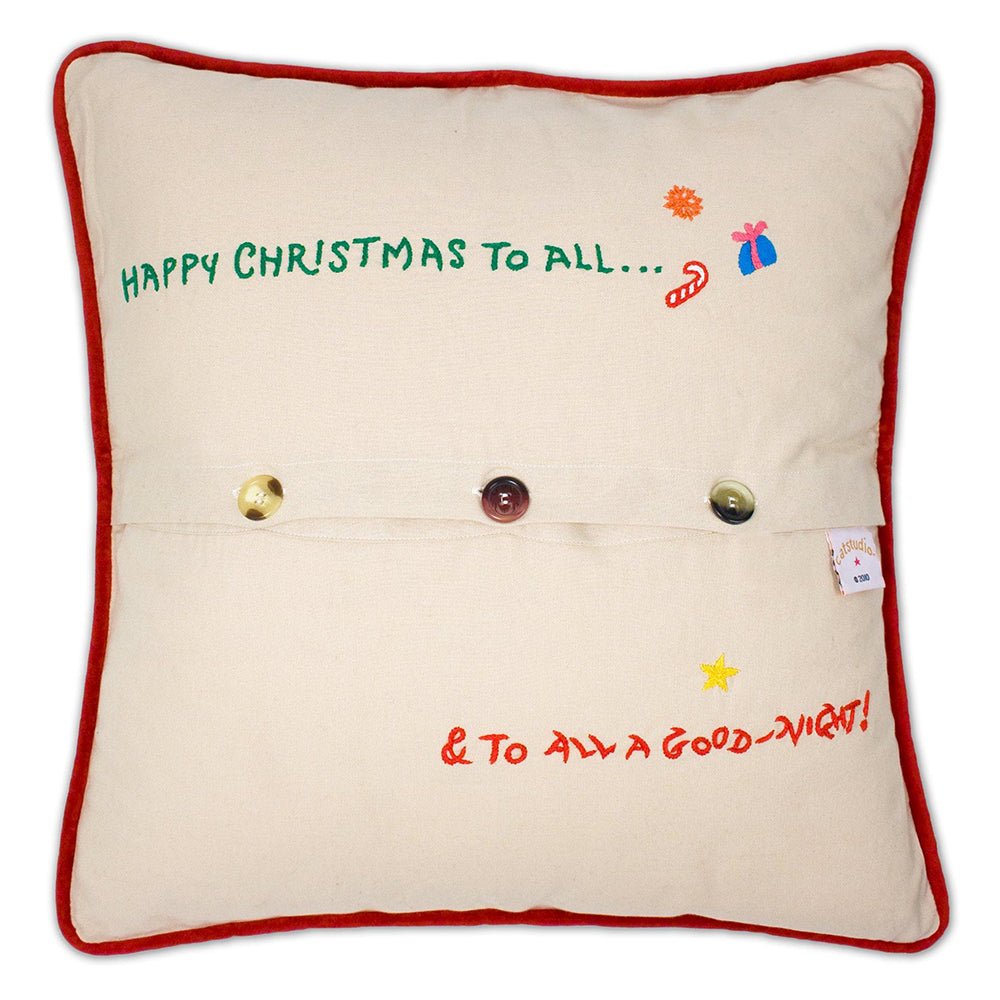Night Before Christmas Hand - Embroidered Pillow by Quirks! at Shirley Shoppe