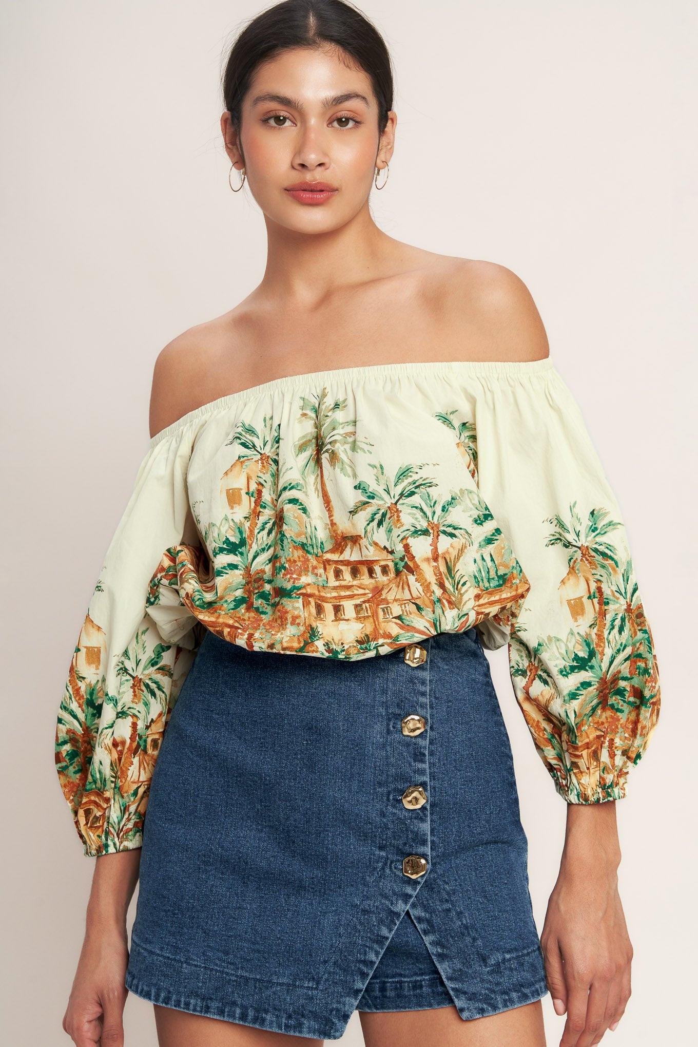 NO SECOND THOUGHT DENIM SKIRT by Flying Tomato at Shirley Shoppe