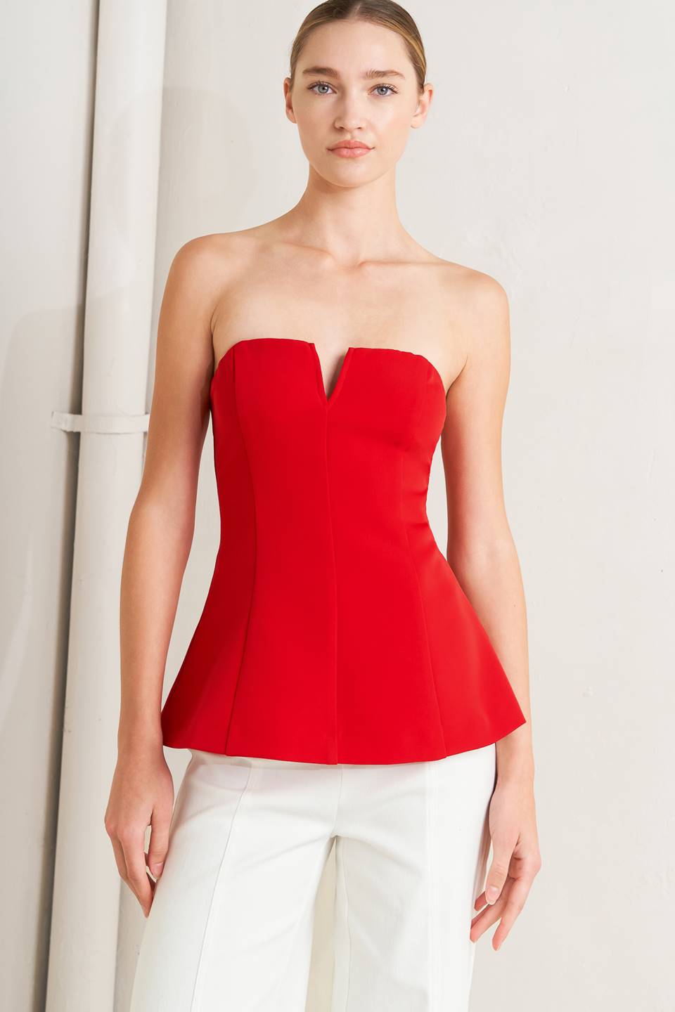 NOIR CONTOUR WOVEN TOP by Flying Tomato at Shirley Shoppe