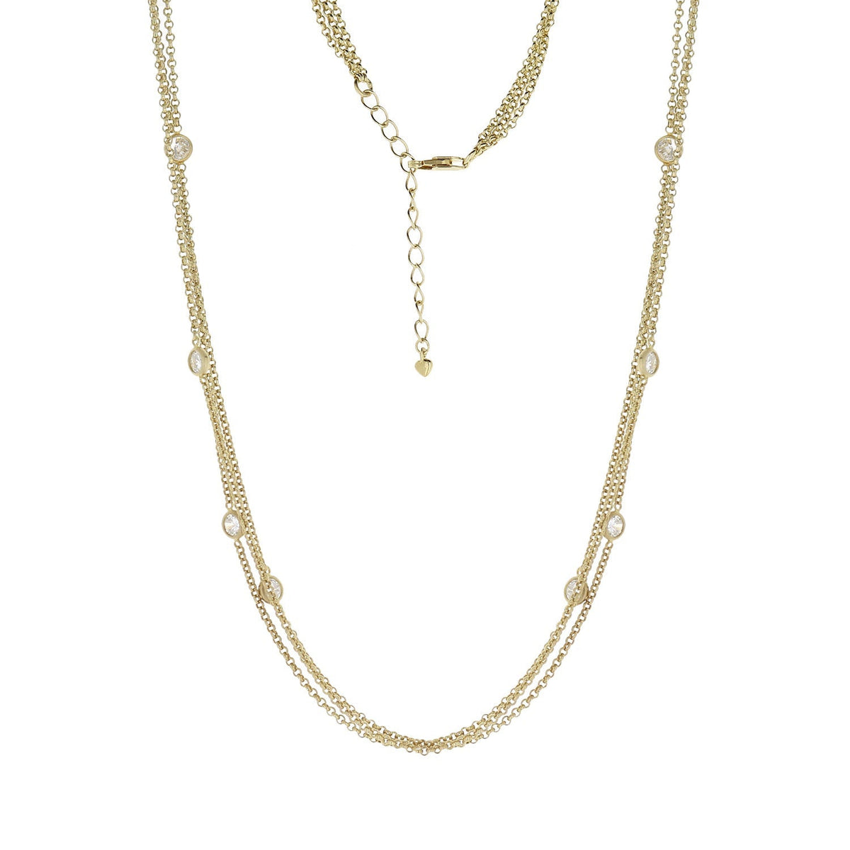 925 Triple Chain Necklace