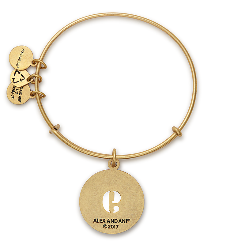 Number Charm Bangle Bracelet
