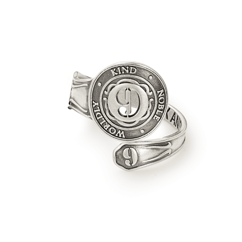 Number 9 Spoon Ring | Worldly, Kind, and Noble by ALEX AND ANI at Shirley Shoppe
