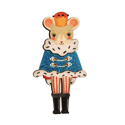 Nutcracker Mouse King Brooch by Laliblue by Quirks! at Shirley Shoppe