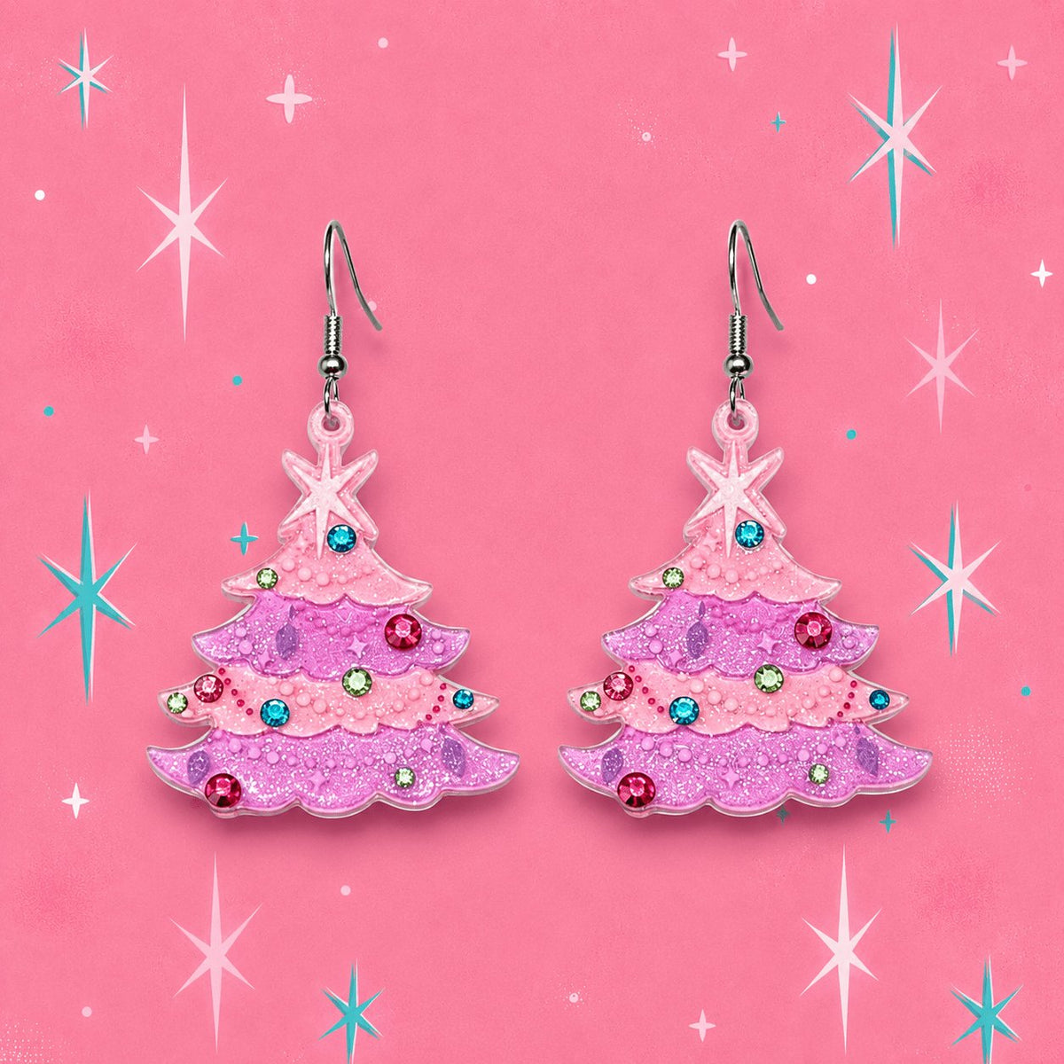 Pinkmas Glam Brooch by Miss Fluff x Lipstick & Chrome