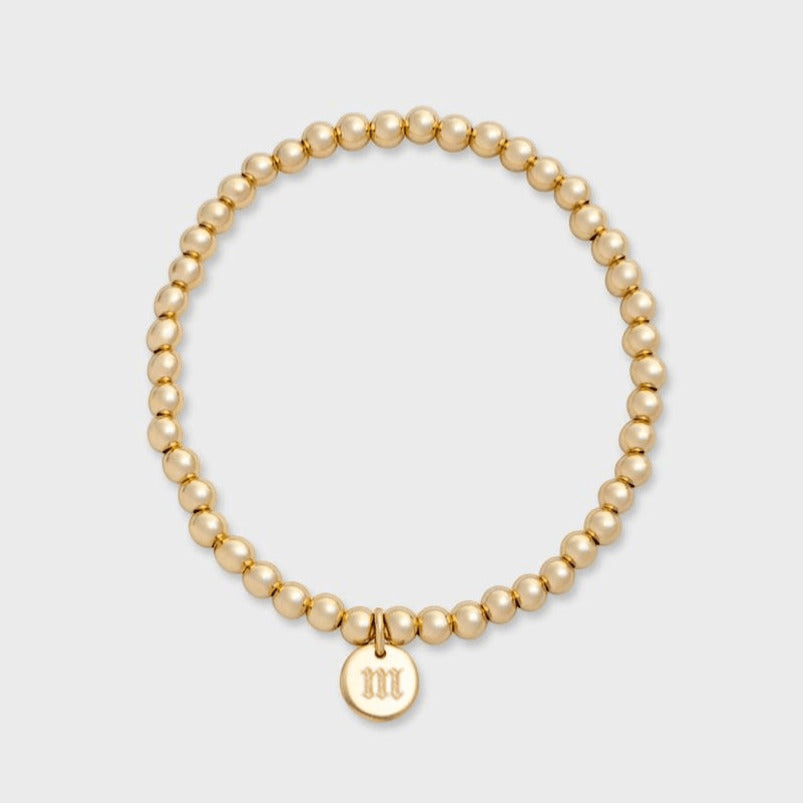 old english initial juno bracelet (4mm) by Cuffed by Nano LLC at Shirley Shoppe