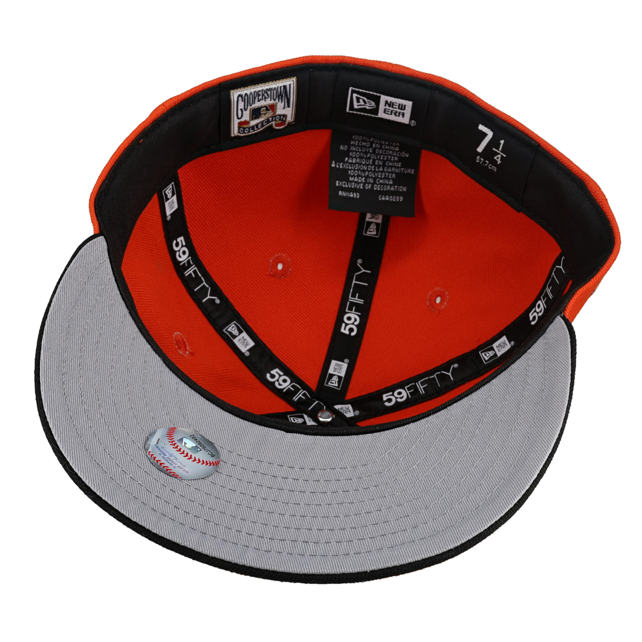 Anaheim Angels 40th Season Patch Orange 59Fifty Fitted Hat