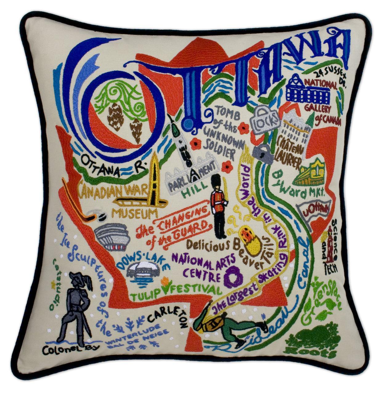 Ottawa Hand - Embroidered Pillow by Quirks! at Shirley Shoppe