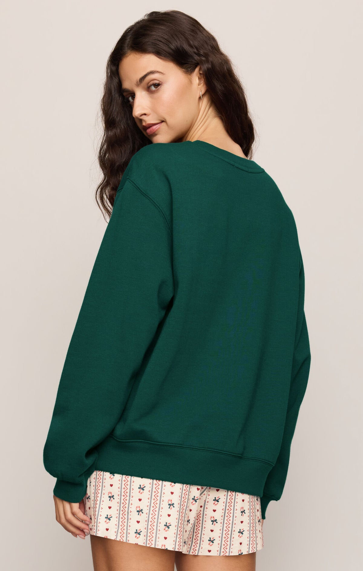 Holly Jolly Sweatshirt in Velvet Green