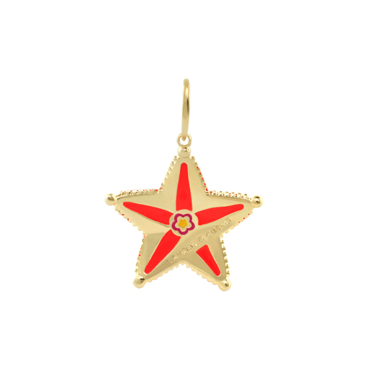 Eau Starfish Pendant — Red Dotted Charm