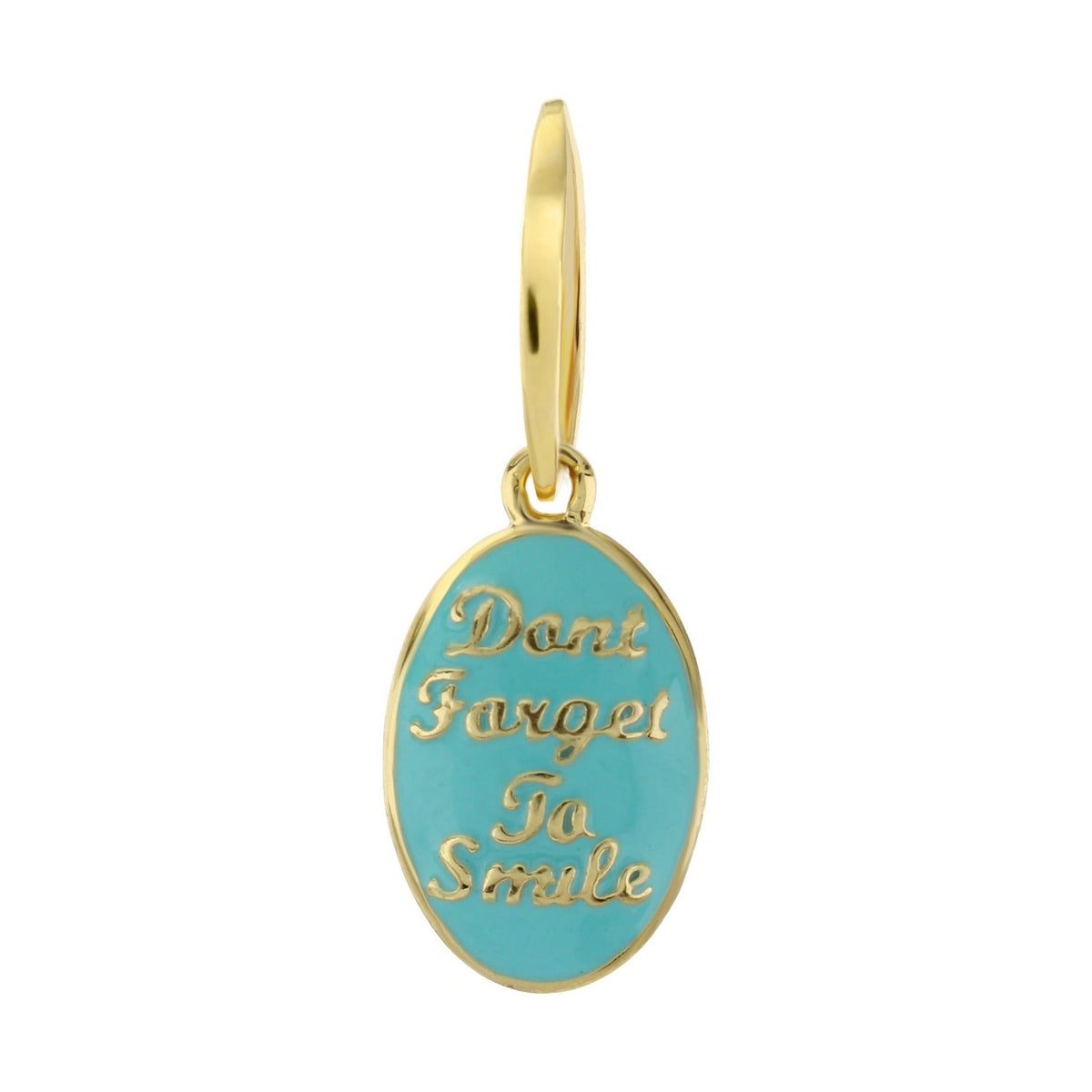 Petit Gateau Pendant — Don't Forget To Smile Oval